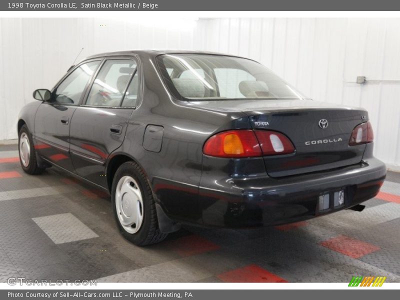 Satin Black Metallic / Beige 1998 Toyota Corolla LE