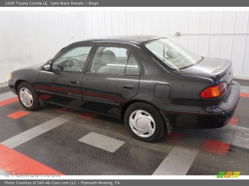 Satin Black Metallic / Beige 1998 Toyota Corolla LE