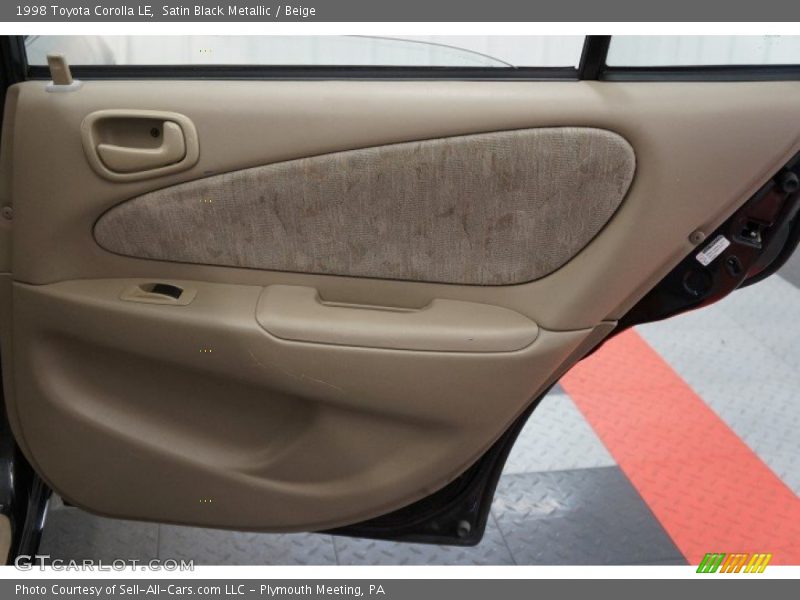 Satin Black Metallic / Beige 1998 Toyota Corolla LE