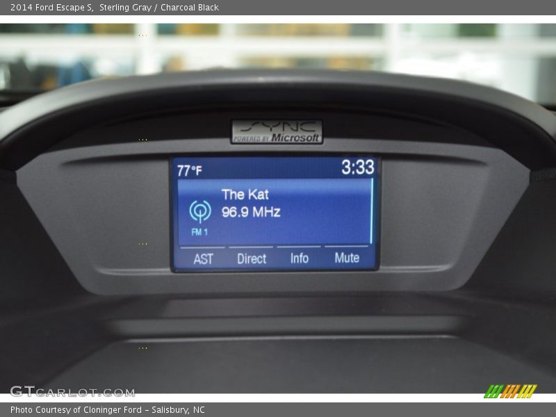 Sterling Gray / Charcoal Black 2014 Ford Escape S