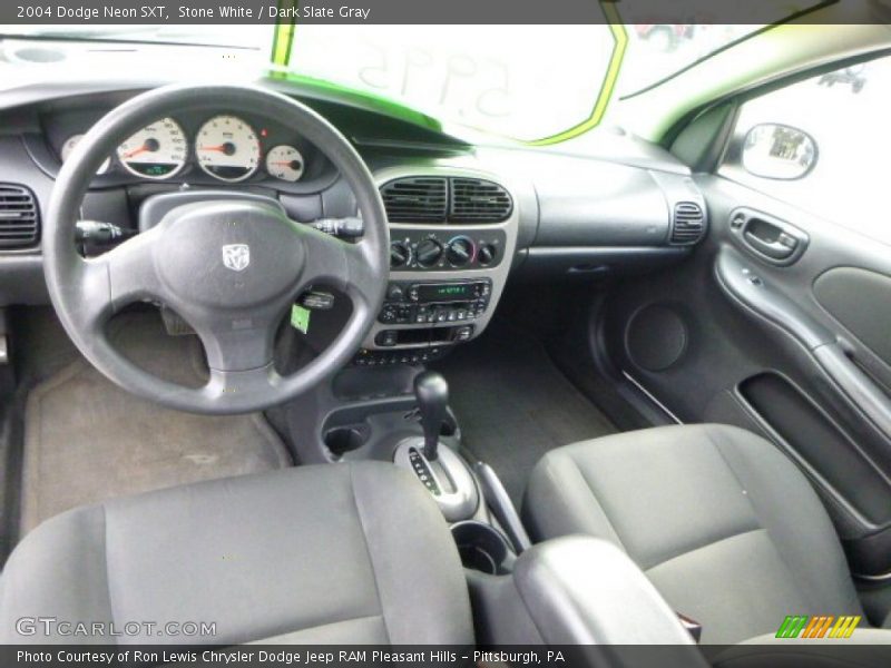 Stone White / Dark Slate Gray 2004 Dodge Neon SXT
