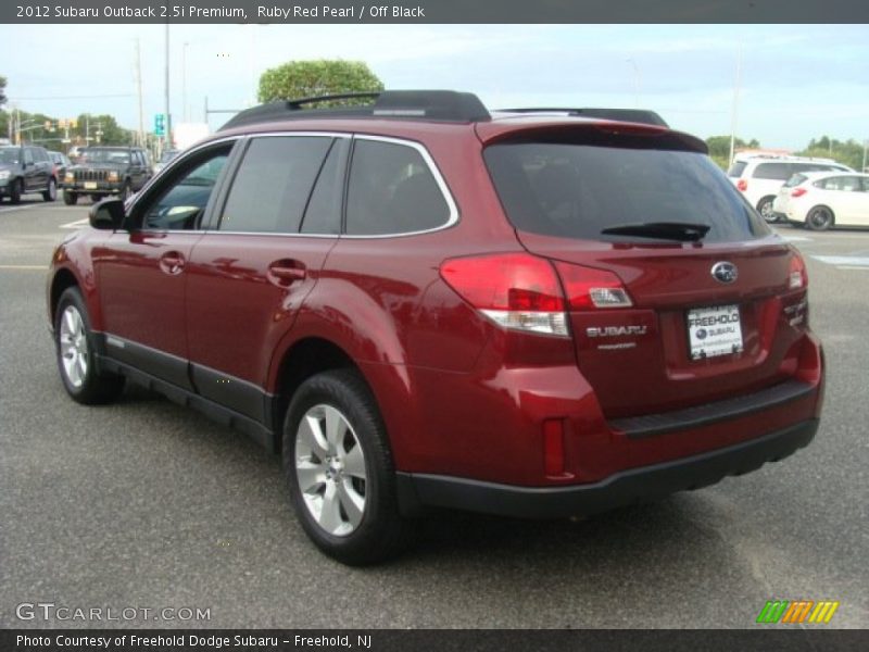 Ruby Red Pearl / Off Black 2012 Subaru Outback 2.5i Premium