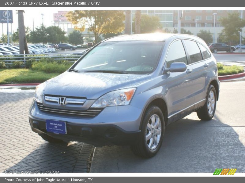 Glacier Blue Metallic / Gray 2007 Honda CR-V EX-L