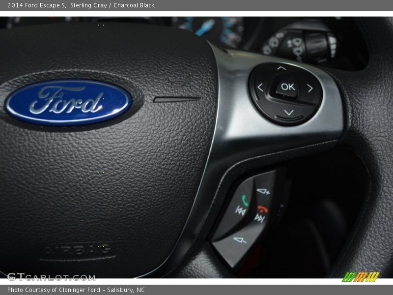 Sterling Gray / Charcoal Black 2014 Ford Escape S