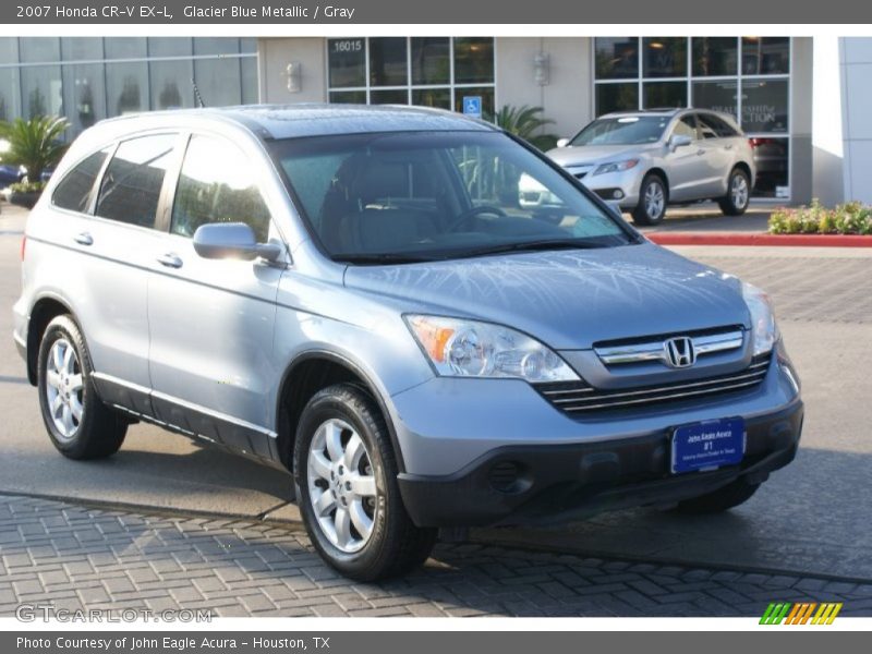 Glacier Blue Metallic / Gray 2007 Honda CR-V EX-L