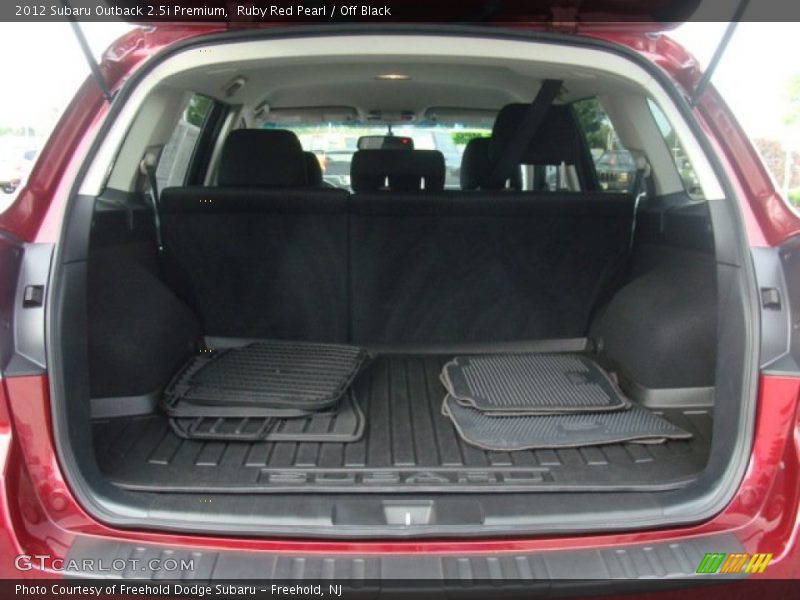 Ruby Red Pearl / Off Black 2012 Subaru Outback 2.5i Premium