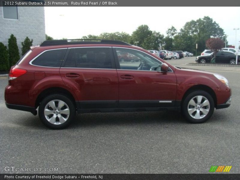 Ruby Red Pearl / Off Black 2012 Subaru Outback 2.5i Premium