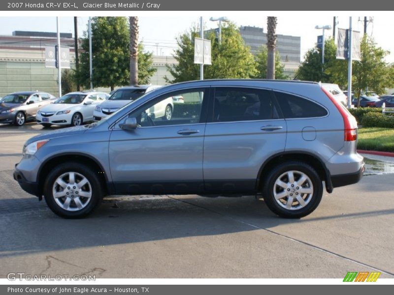 Glacier Blue Metallic / Gray 2007 Honda CR-V EX-L