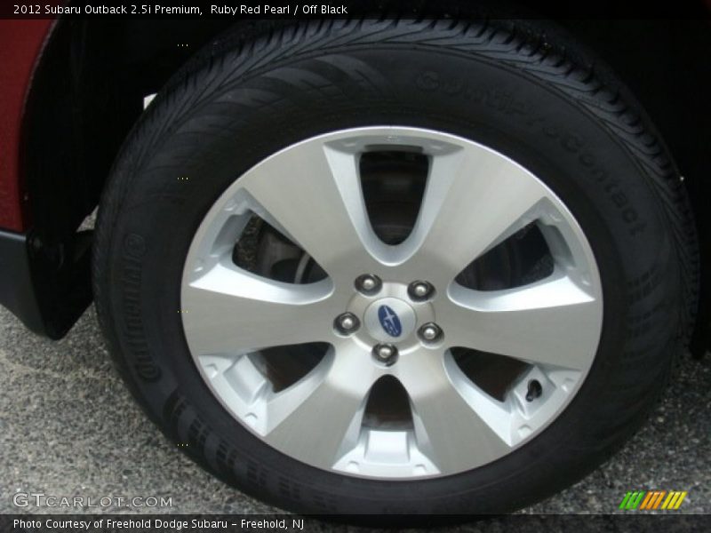 Ruby Red Pearl / Off Black 2012 Subaru Outback 2.5i Premium