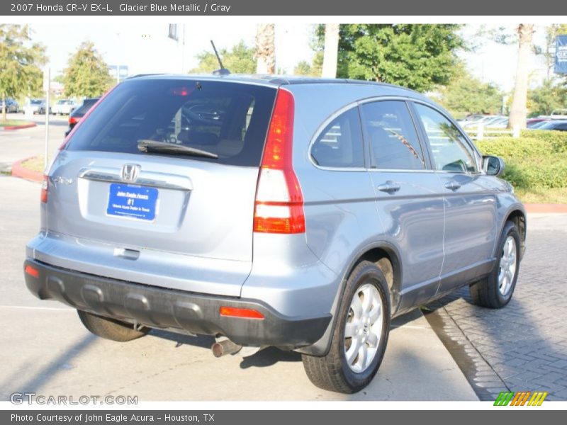 Glacier Blue Metallic / Gray 2007 Honda CR-V EX-L
