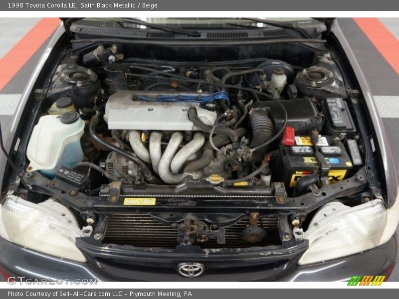 Satin Black Metallic / Beige 1998 Toyota Corolla LE