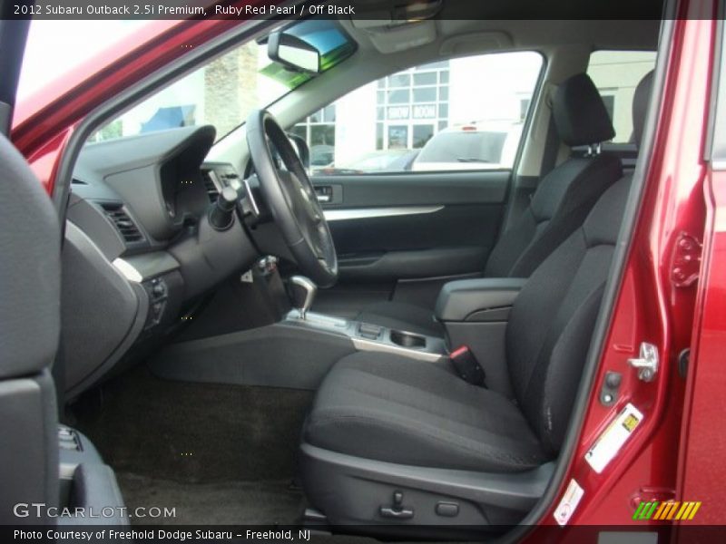 Ruby Red Pearl / Off Black 2012 Subaru Outback 2.5i Premium