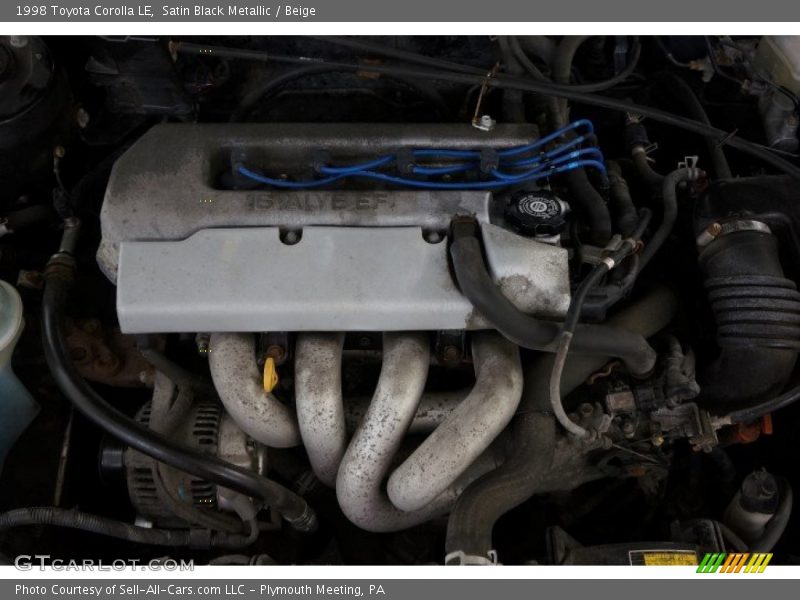 Satin Black Metallic / Beige 1998 Toyota Corolla LE