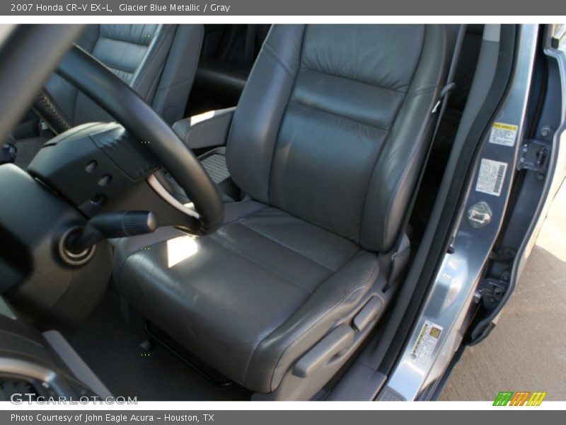 Glacier Blue Metallic / Gray 2007 Honda CR-V EX-L