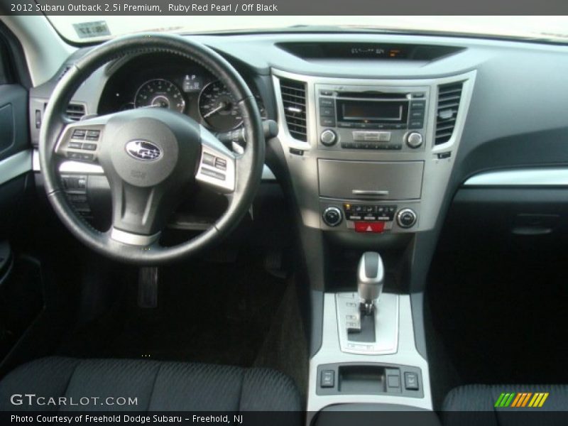 Ruby Red Pearl / Off Black 2012 Subaru Outback 2.5i Premium