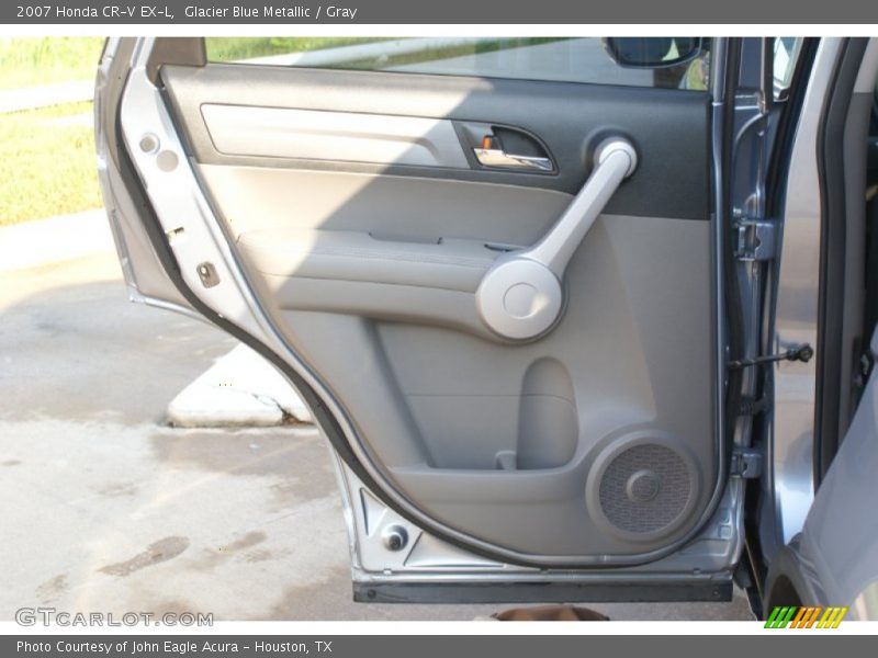 Glacier Blue Metallic / Gray 2007 Honda CR-V EX-L