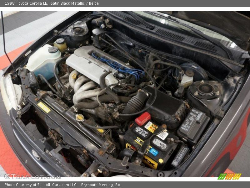 Satin Black Metallic / Beige 1998 Toyota Corolla LE