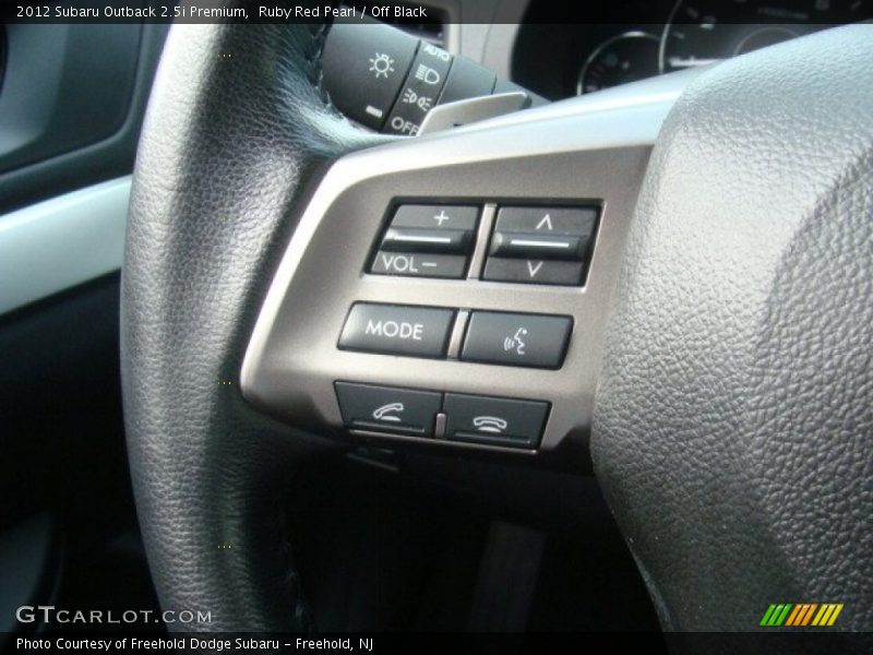 Ruby Red Pearl / Off Black 2012 Subaru Outback 2.5i Premium