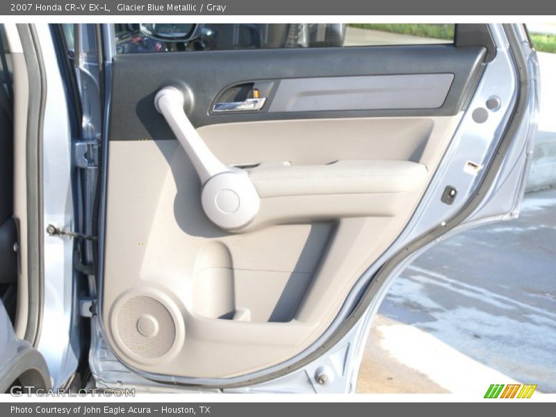 Glacier Blue Metallic / Gray 2007 Honda CR-V EX-L