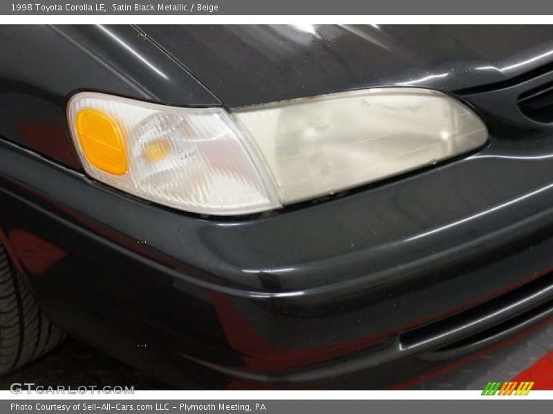 Satin Black Metallic / Beige 1998 Toyota Corolla LE