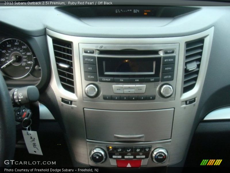 Ruby Red Pearl / Off Black 2012 Subaru Outback 2.5i Premium
