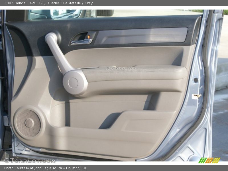 Glacier Blue Metallic / Gray 2007 Honda CR-V EX-L