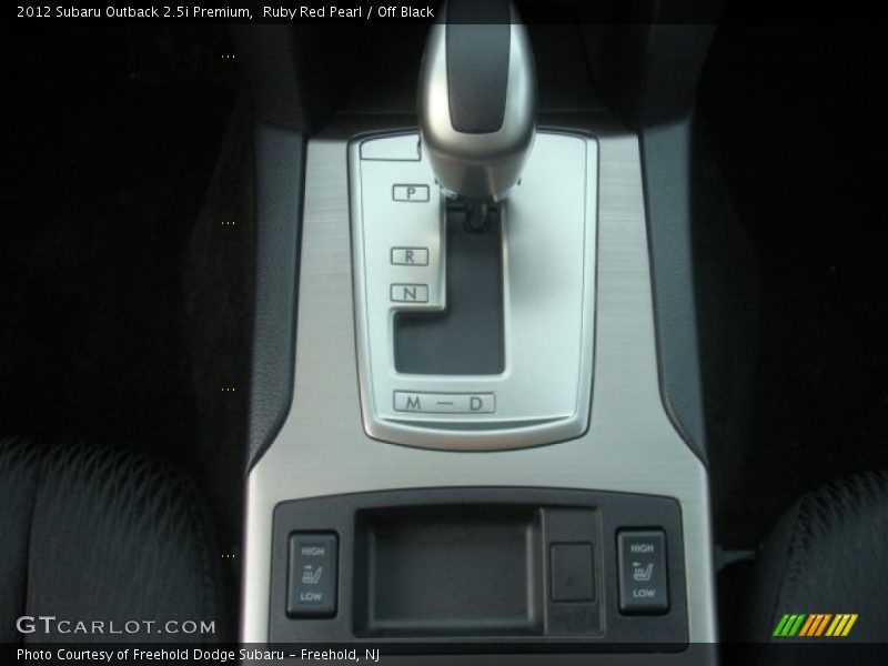 Ruby Red Pearl / Off Black 2012 Subaru Outback 2.5i Premium
