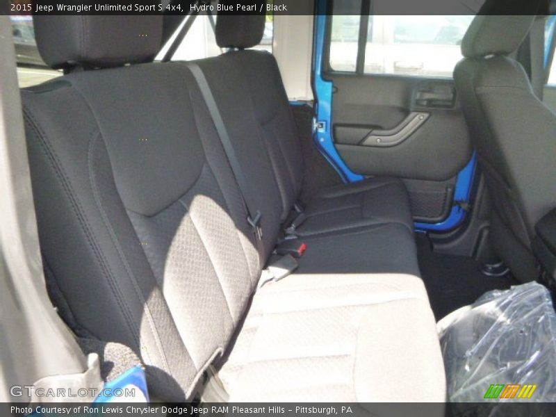 Hydro Blue Pearl / Black 2015 Jeep Wrangler Unlimited Sport S 4x4