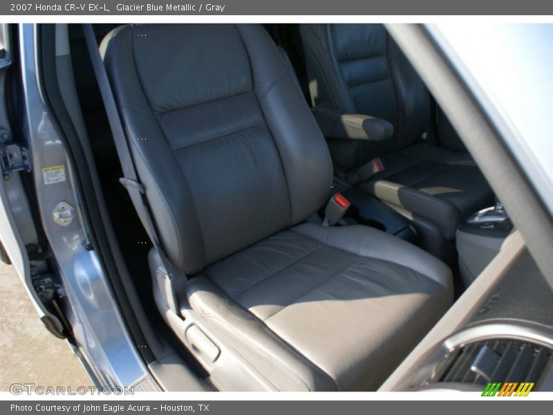 Glacier Blue Metallic / Gray 2007 Honda CR-V EX-L