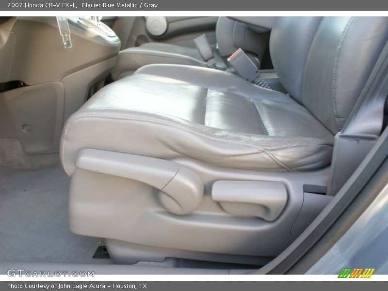 Glacier Blue Metallic / Gray 2007 Honda CR-V EX-L