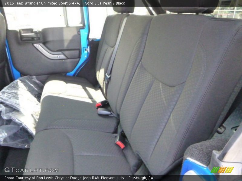 Hydro Blue Pearl / Black 2015 Jeep Wrangler Unlimited Sport S 4x4