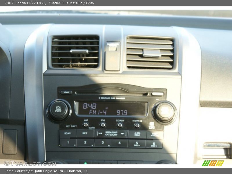 Glacier Blue Metallic / Gray 2007 Honda CR-V EX-L