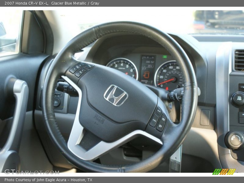Glacier Blue Metallic / Gray 2007 Honda CR-V EX-L