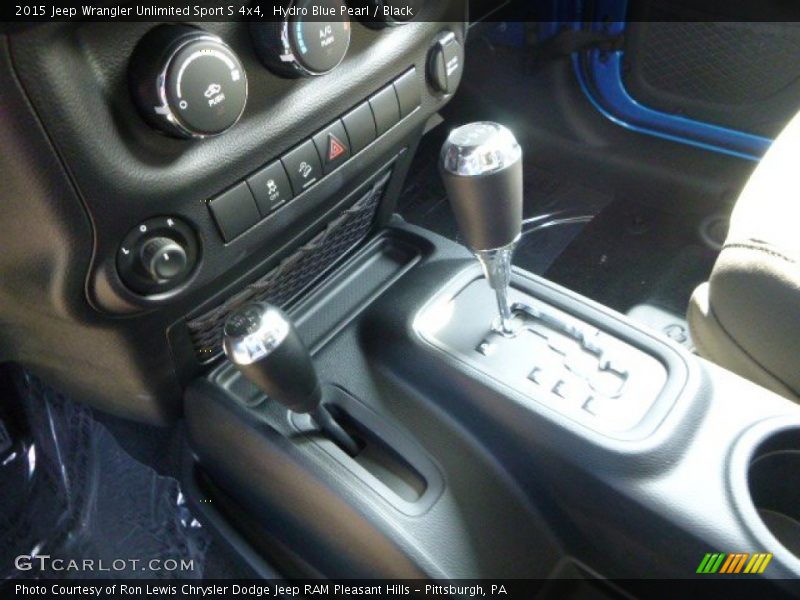 Hydro Blue Pearl / Black 2015 Jeep Wrangler Unlimited Sport S 4x4