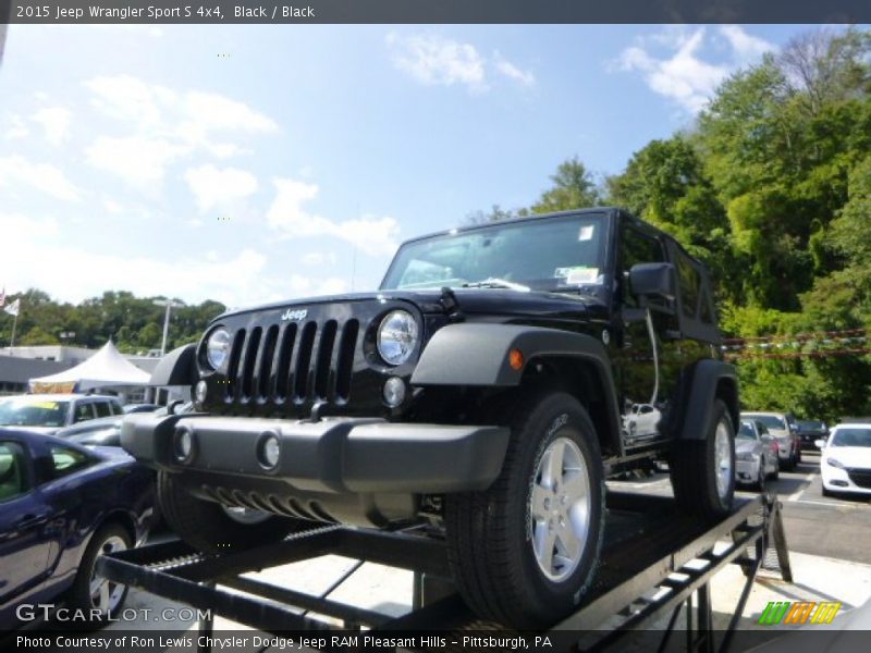 Black / Black 2015 Jeep Wrangler Sport S 4x4
