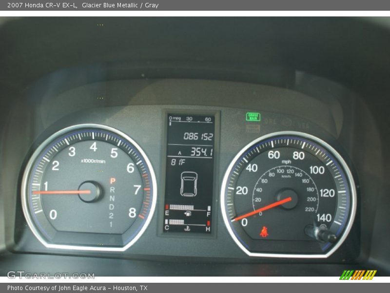 Glacier Blue Metallic / Gray 2007 Honda CR-V EX-L