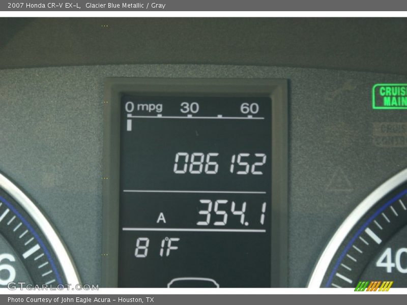 Glacier Blue Metallic / Gray 2007 Honda CR-V EX-L