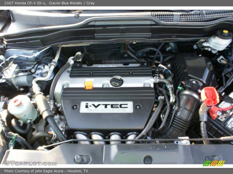 Glacier Blue Metallic / Gray 2007 Honda CR-V EX-L