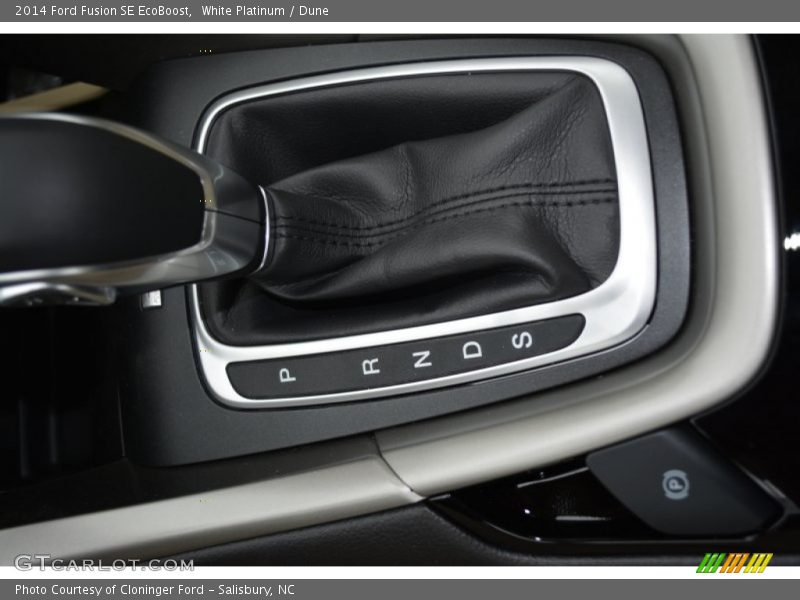 White Platinum / Dune 2014 Ford Fusion SE EcoBoost