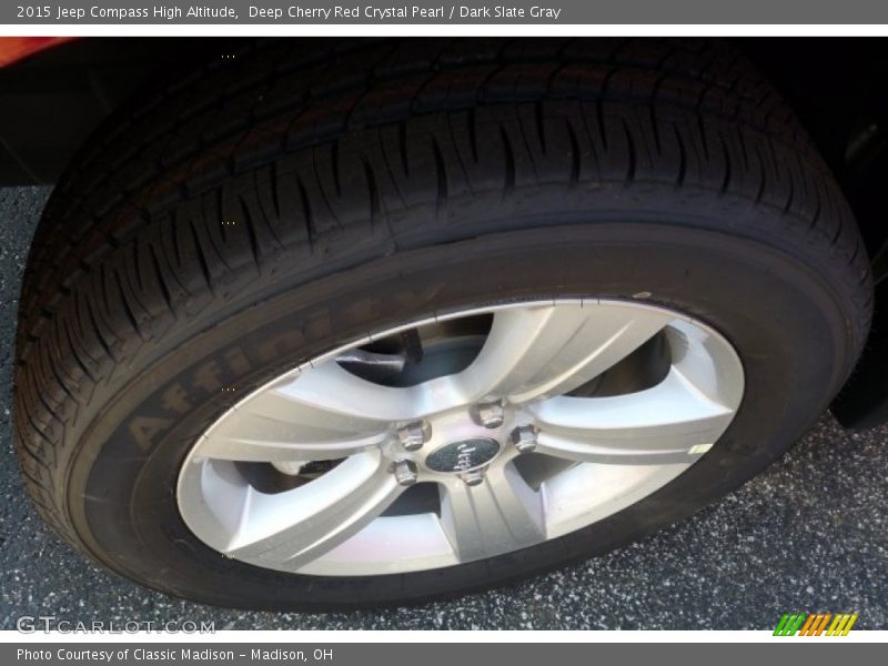 Deep Cherry Red Crystal Pearl / Dark Slate Gray 2015 Jeep Compass High Altitude