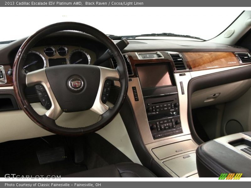 Black Raven / Cocoa/Light Linen 2013 Cadillac Escalade ESV Platinum AWD