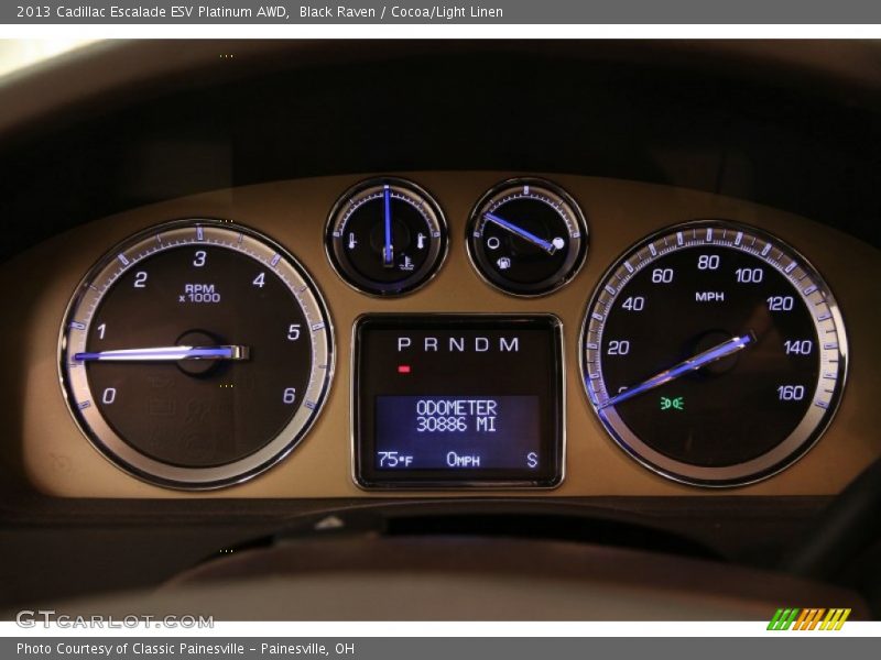 Black Raven / Cocoa/Light Linen 2013 Cadillac Escalade ESV Platinum AWD