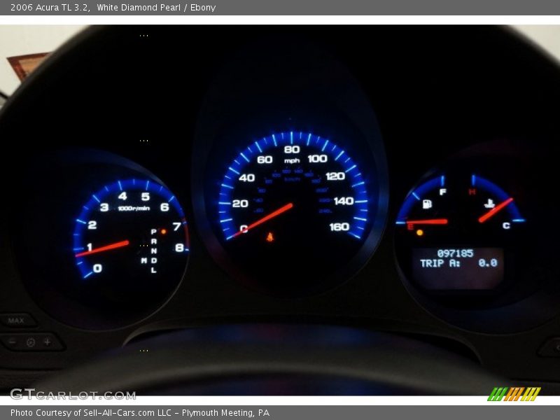 White Diamond Pearl / Ebony 2006 Acura TL 3.2