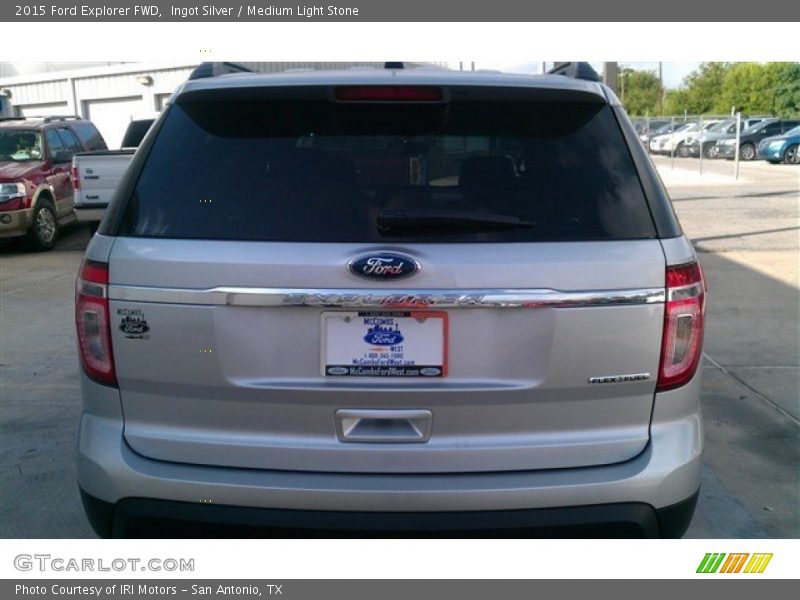 Ingot Silver / Medium Light Stone 2015 Ford Explorer FWD