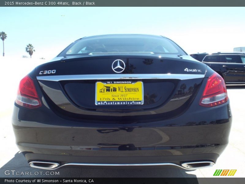 Black / Black 2015 Mercedes-Benz C 300 4Matic