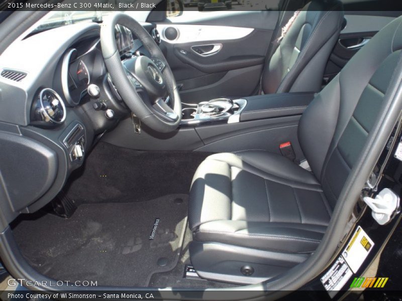Black / Black 2015 Mercedes-Benz C 300 4Matic
