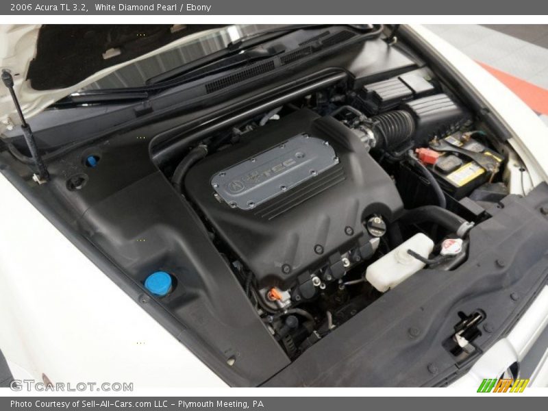 White Diamond Pearl / Ebony 2006 Acura TL 3.2