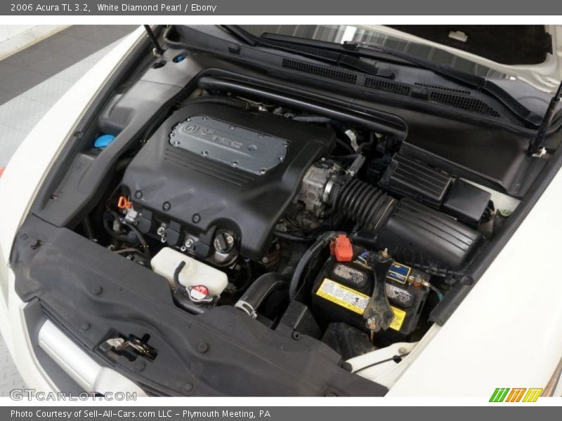 White Diamond Pearl / Ebony 2006 Acura TL 3.2