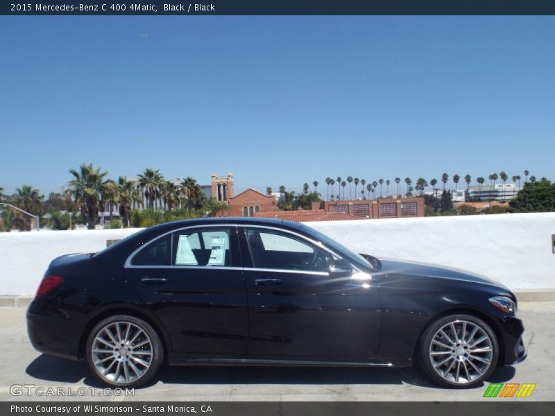 Black / Black 2015 Mercedes-Benz C 400 4Matic