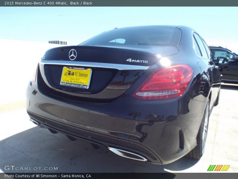 Black / Black 2015 Mercedes-Benz C 400 4Matic